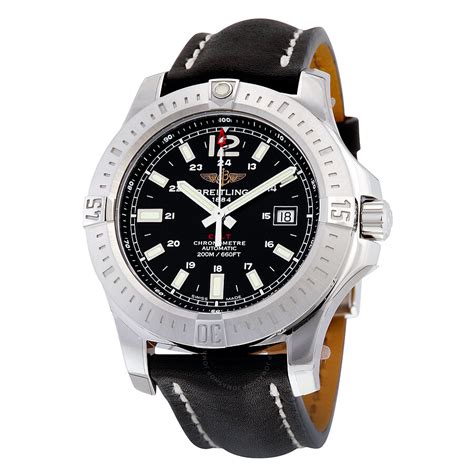 breitling colt automatic leather|Breitling colt 44 automatic review.